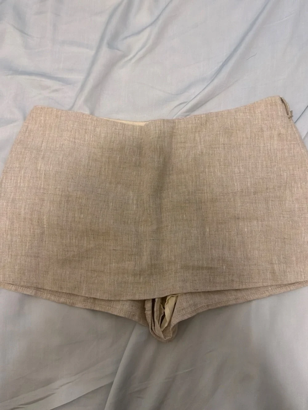 Reformation Neutral Linen Mia skort